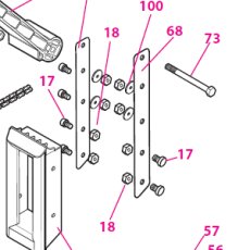 画像2: Chain Guide Bracket Right 【モデルD1】【No68】 (2)